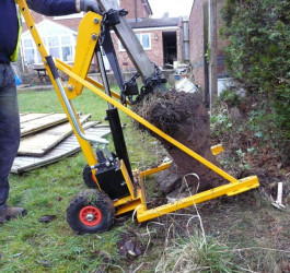 An image of a post-puller we offer for hire