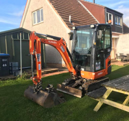 An image of a digger we offer for hire